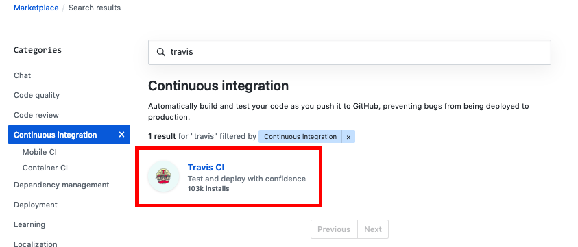 Continuous Integration part 2: Setting up Travis checks in Github