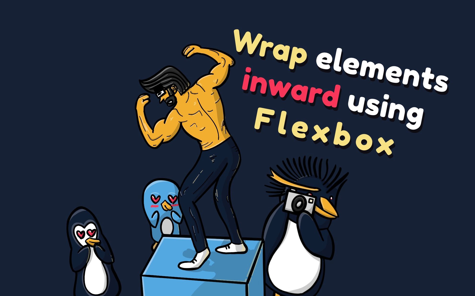 How to make the first and last elements wrap inwards using flexbox